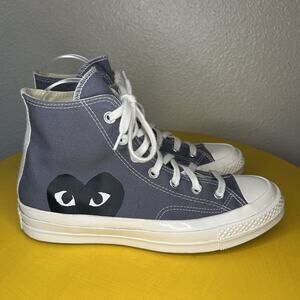 Converse Chuck 70 Hi x Comme des Garcons Play Gray 171847C Women’s 8 Men 6